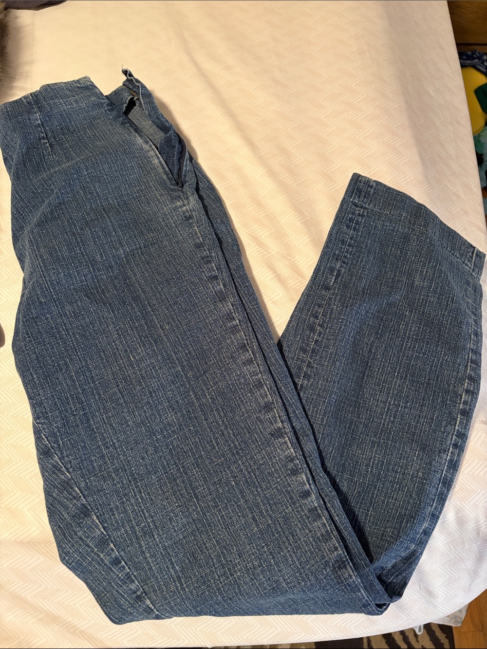Coldwater Creek stretch Mid-Rise Straight-Leg Women's Jeans in Blue Wash - 4